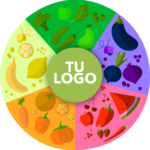 Girar una Ruleta de Frutas y Verduras